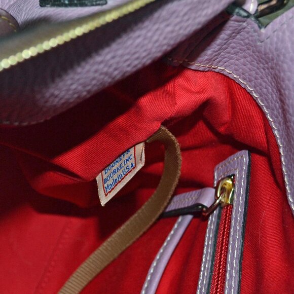 Dooney & Bourke Small Mauve Satchel Bag Purse EUC - Picture 6 of 9